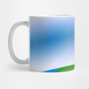 blue green brown texture design Mug